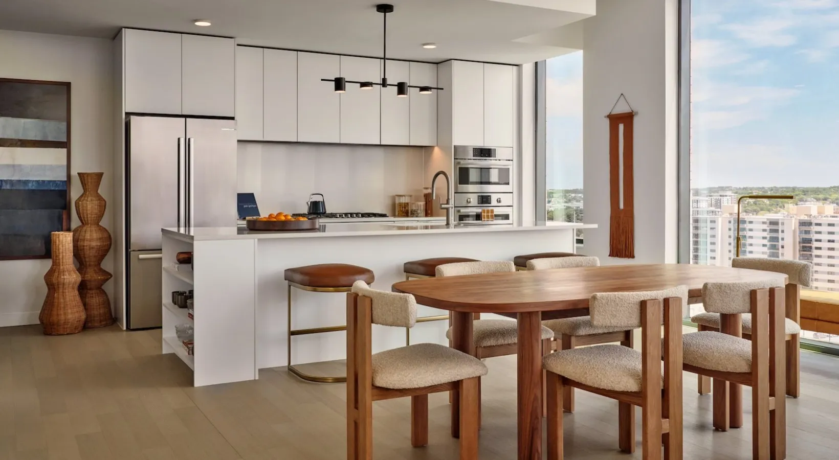 700 River penthouse interior details